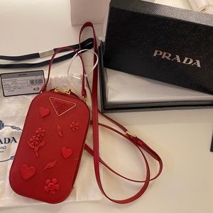 Prada Saffiano Love Mini Bandoliera